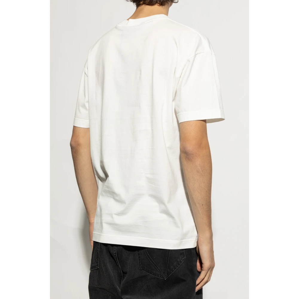 Palm Angels T-shirt met print White Heren