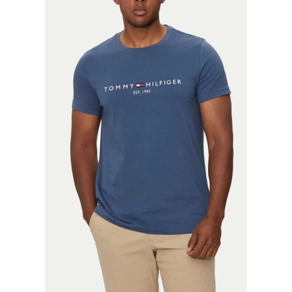 Tommy Hilfiger Heren Logo T-shirt Blue Heren