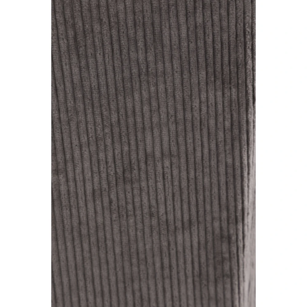 BRUNELLO CUCINELLI Baggy Crop Velvet Broek Gray Dames
