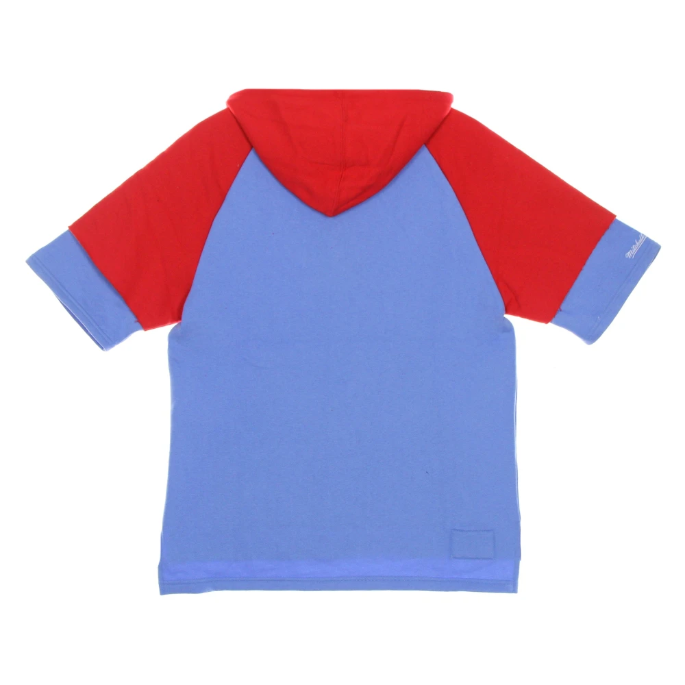 Mitchell & Ness Houston Oilers Korte Mouw Hoodie Lichtblauw Blue Heren