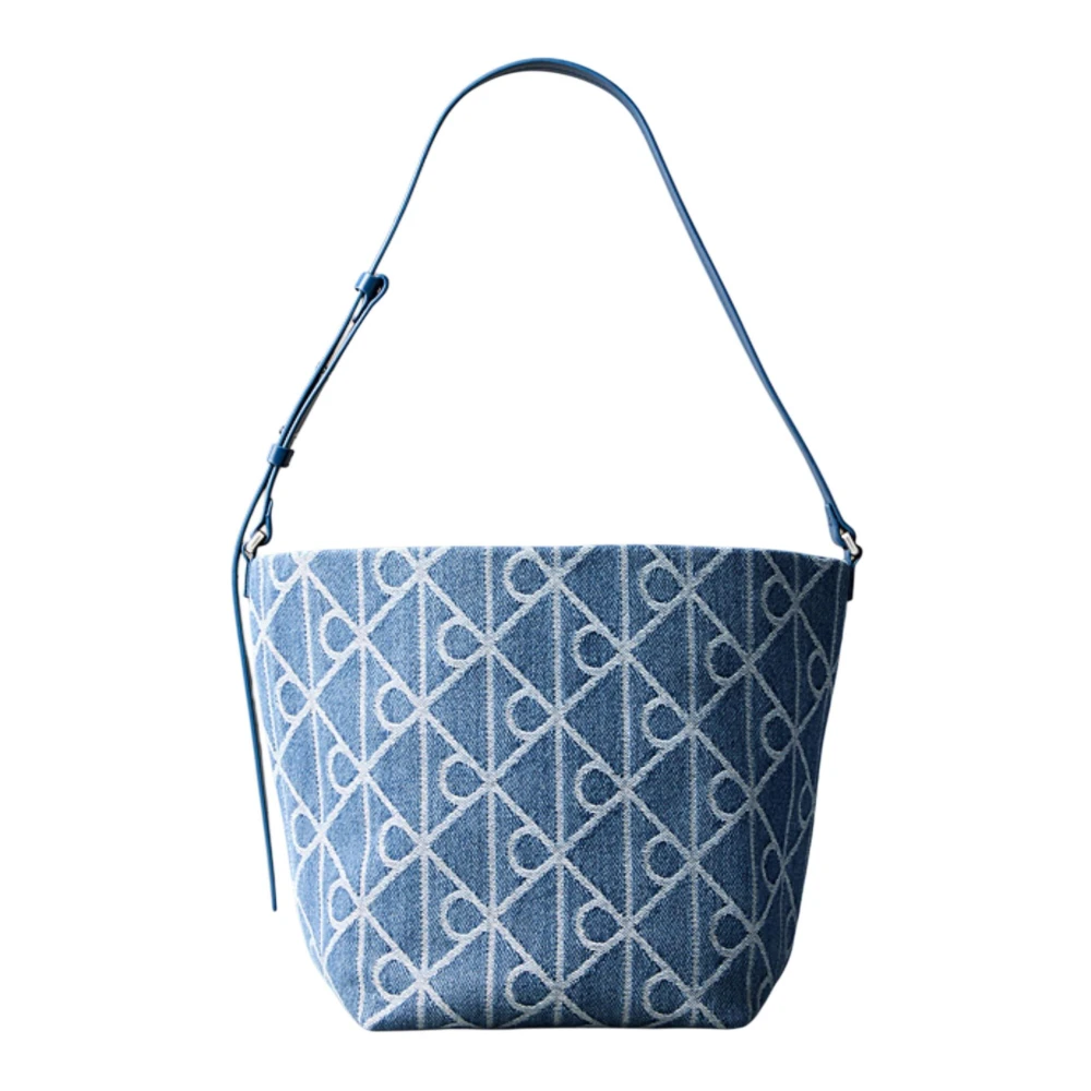 Calvin Klein Women's Blue Emblem Aop Bucket