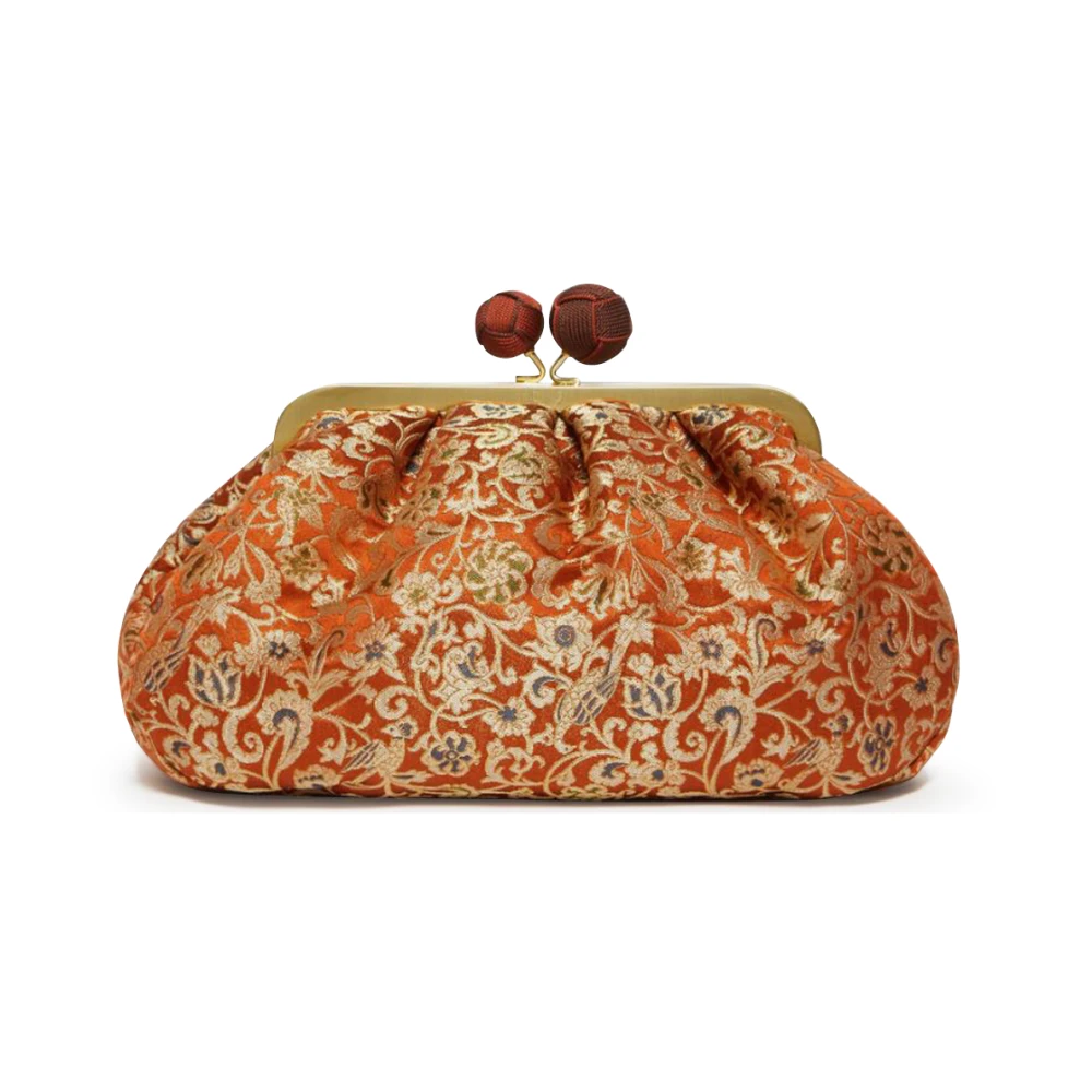 Max Mara Weekend Japans-geïnspireerde Beige Zijden Tas Beige Dames