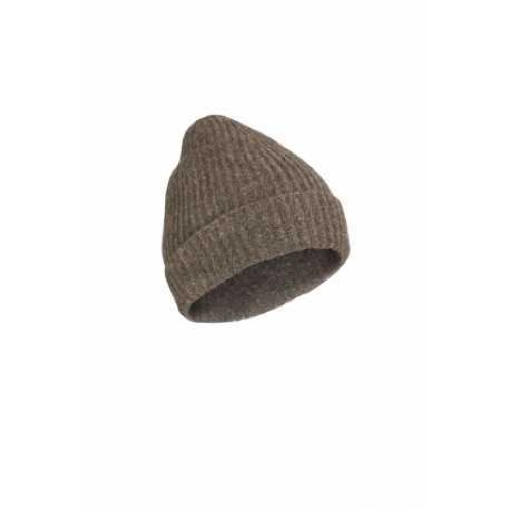 Isabel Benenato Unisex Brun Yak Beanie