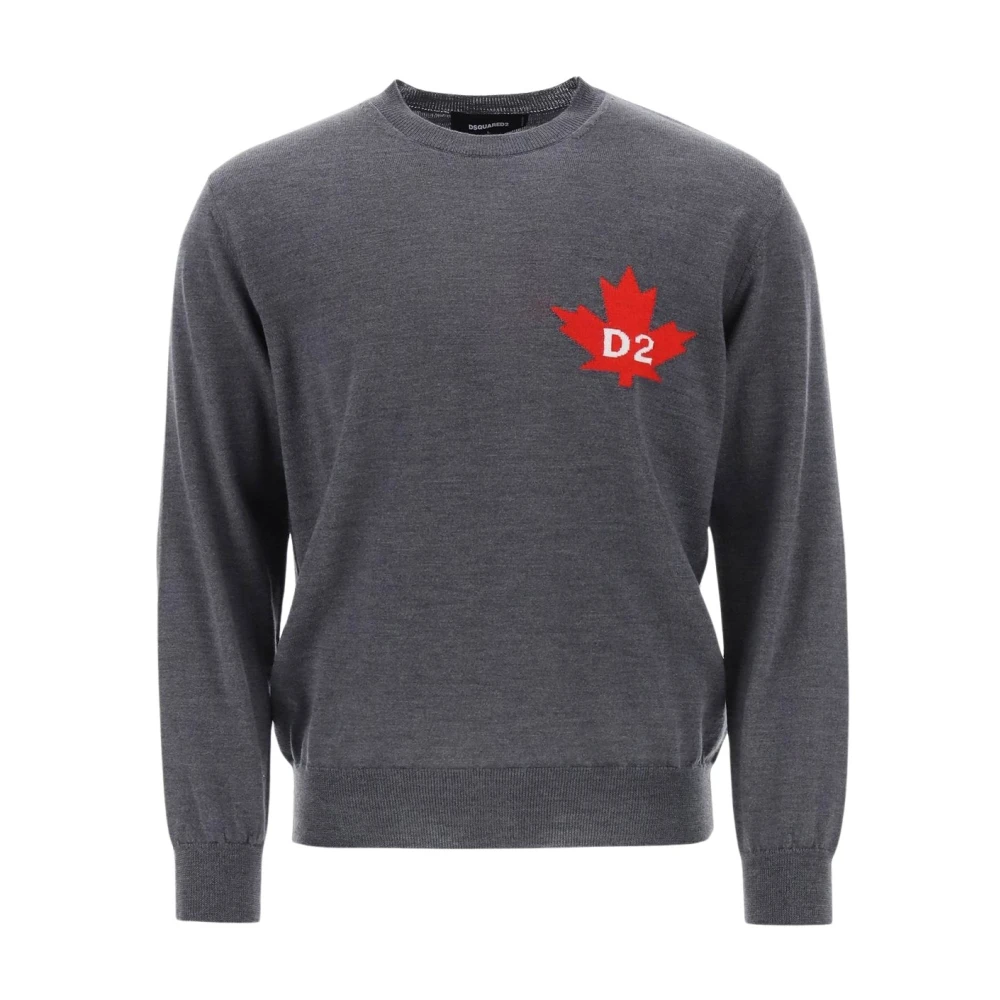 Dsquared2 Men's Gray Cozy Knit Pullover Sweater