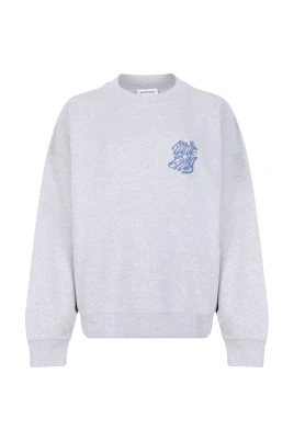 Bomullsfleece sweatshirt