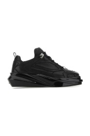 Sneaker escursionistiche in pelle nera