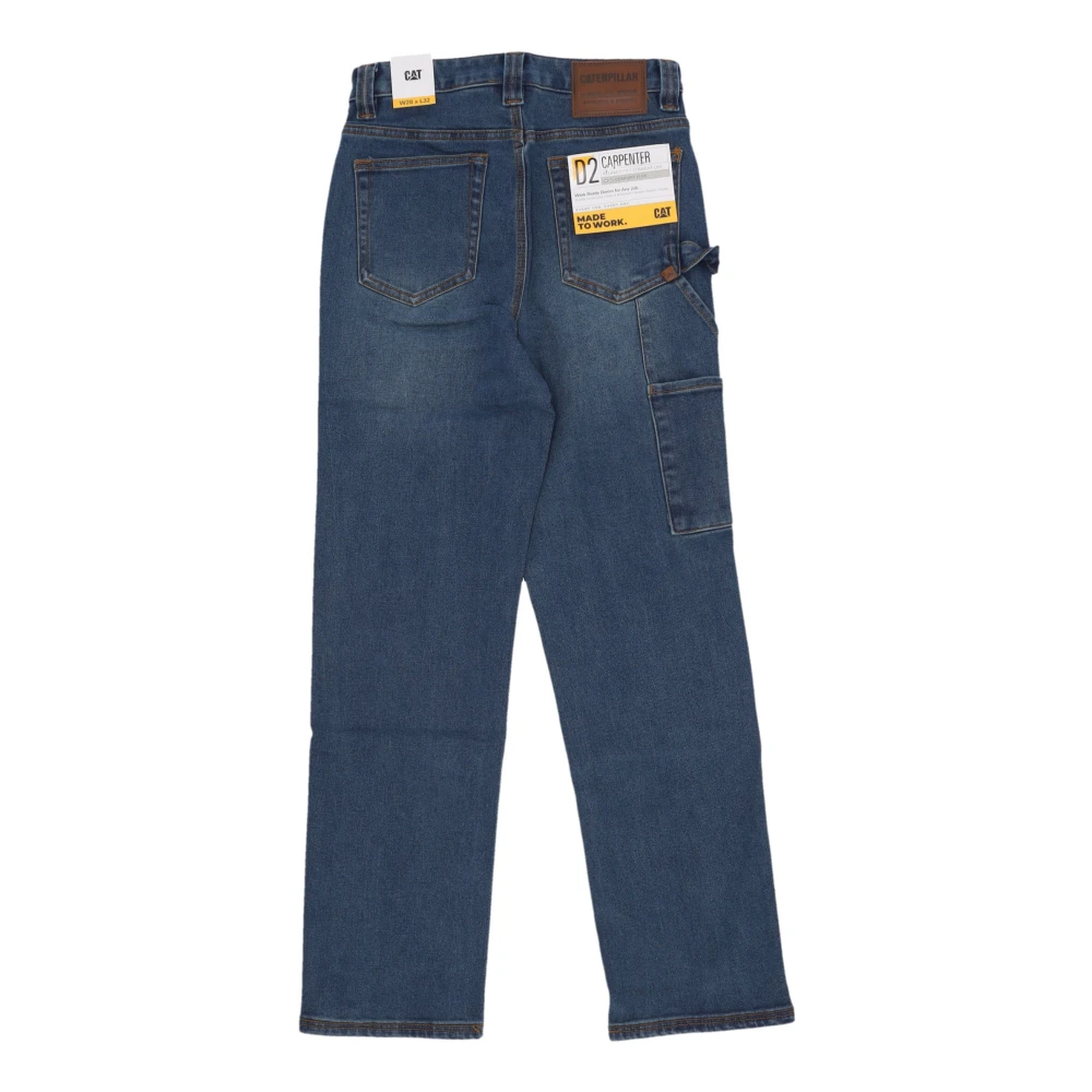 CAT Relaxed Carpenter Heren Jeans Donker Steen Blue Heren