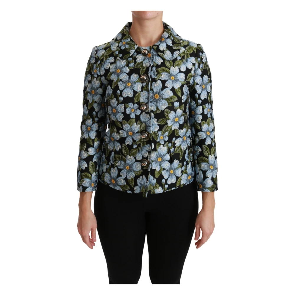 Dolce & Gabbana Women's Floral Brocade Blazer Coat Jacket
