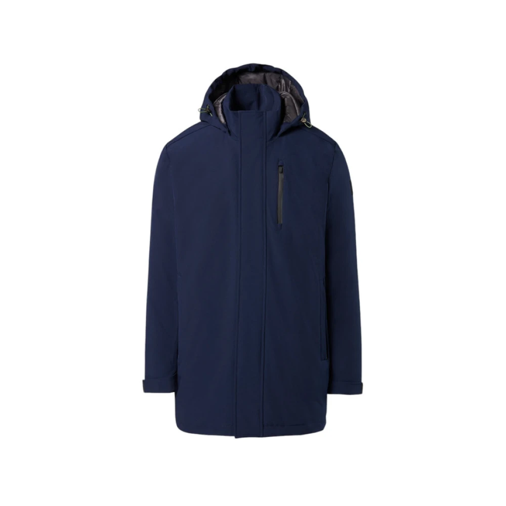 North Sails Men's Blue Parkas,, Hooded Parka Jacket Extra Large