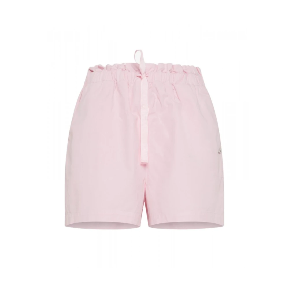 Sun68 Roze Elastische Taille Bermuda Shorts Pink Dames
