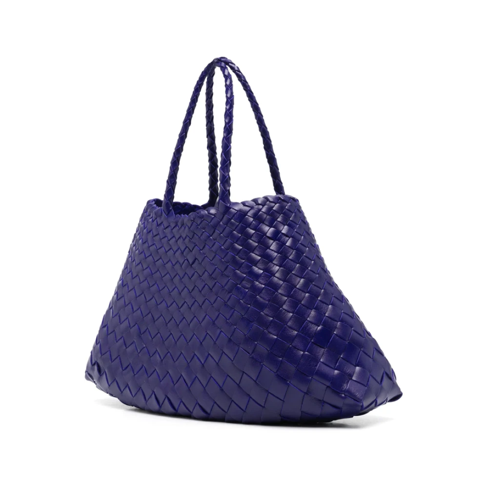 Dragon Diffusion Paarse Druif Gevlochten Top Handvat Tas Purple Dames