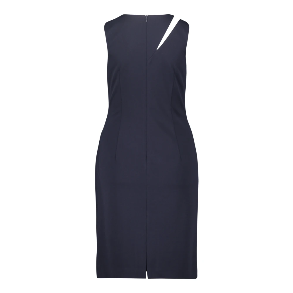 Vera Mont Mesh Inzet Cocktailjurk met Cut-Outs Blue Dames