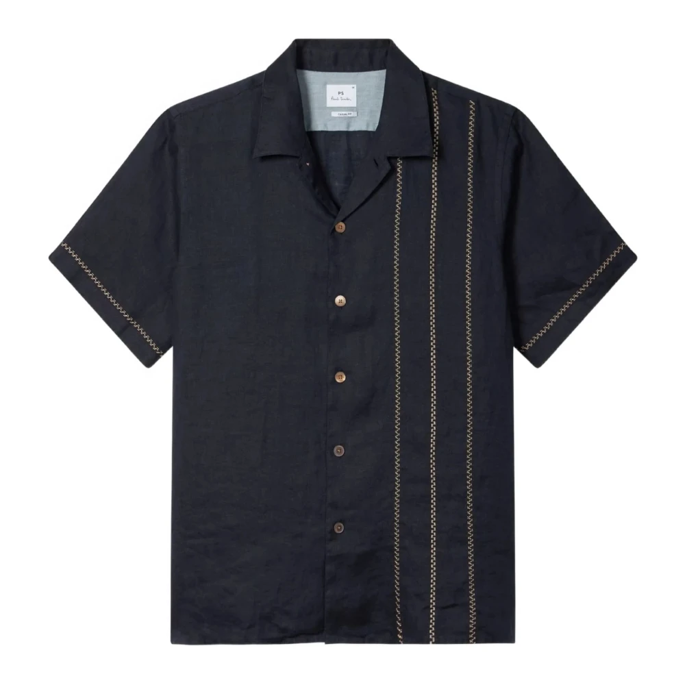 Paul Smith Mannelijk Blauw Short Sleeve Shirts