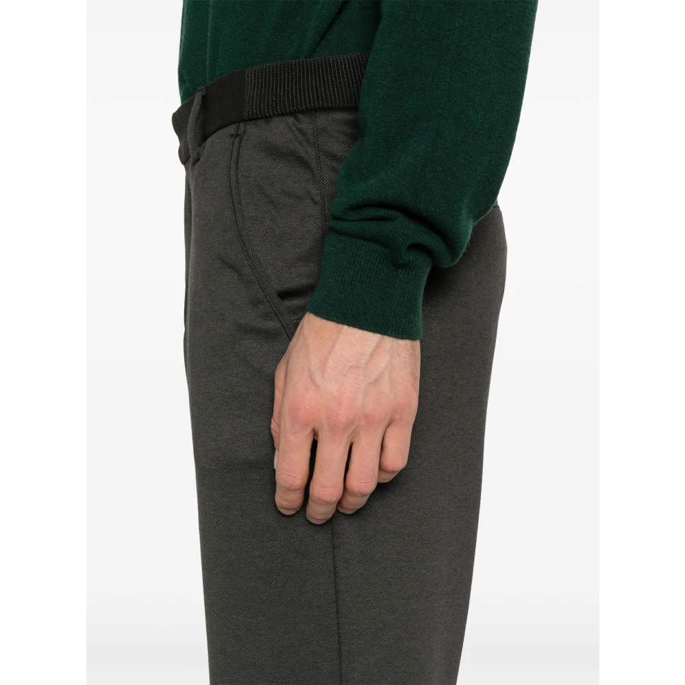 Hugo Boss Gemengde wollen broek met zakken Black Heren