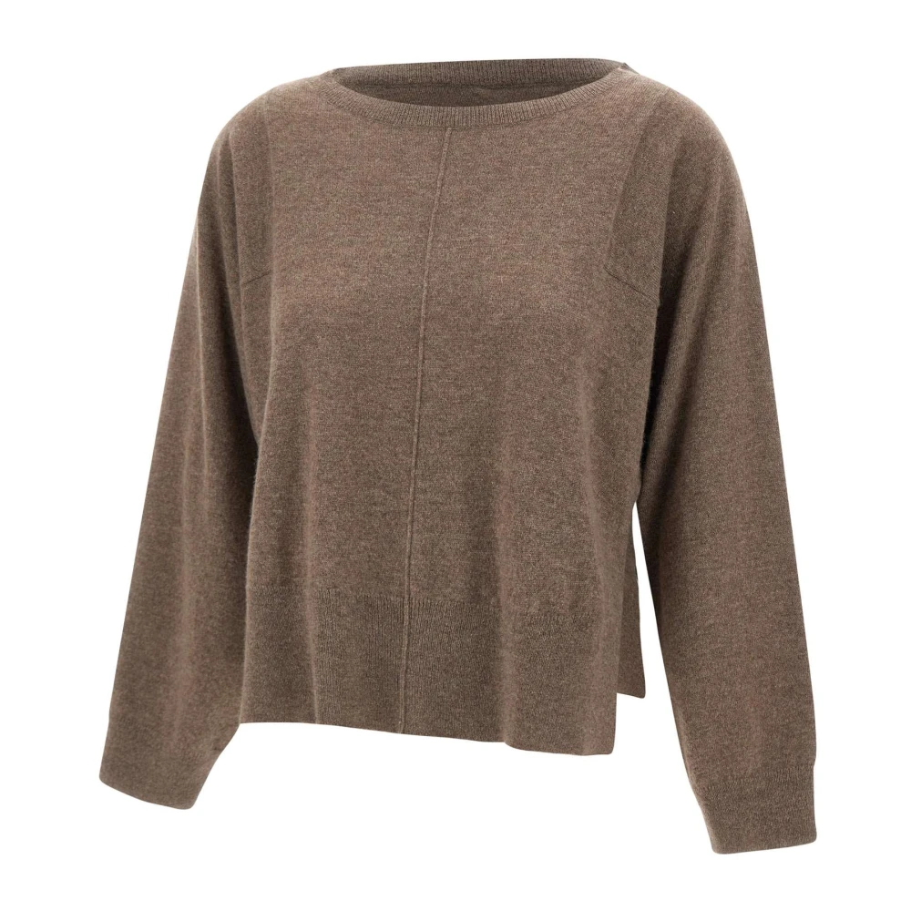 Notshy Kasjmier Crew Neck Sweater Bruin Brown Dames