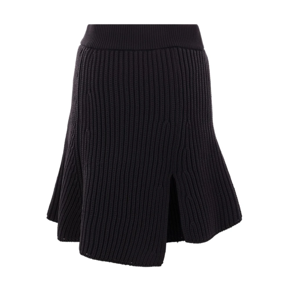Sacai Gebreide Plooirok Black Dames