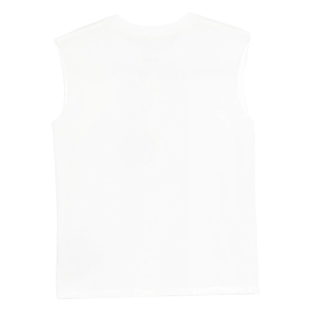 Mm6 Maison Margiela Donna Bianco Top, S, New,