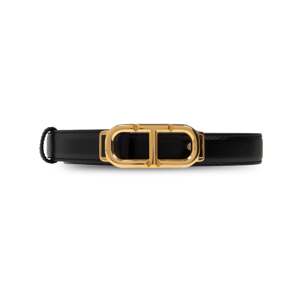 Tom Ford Zwarte Leren Riem Dames Accessoires Black Dames