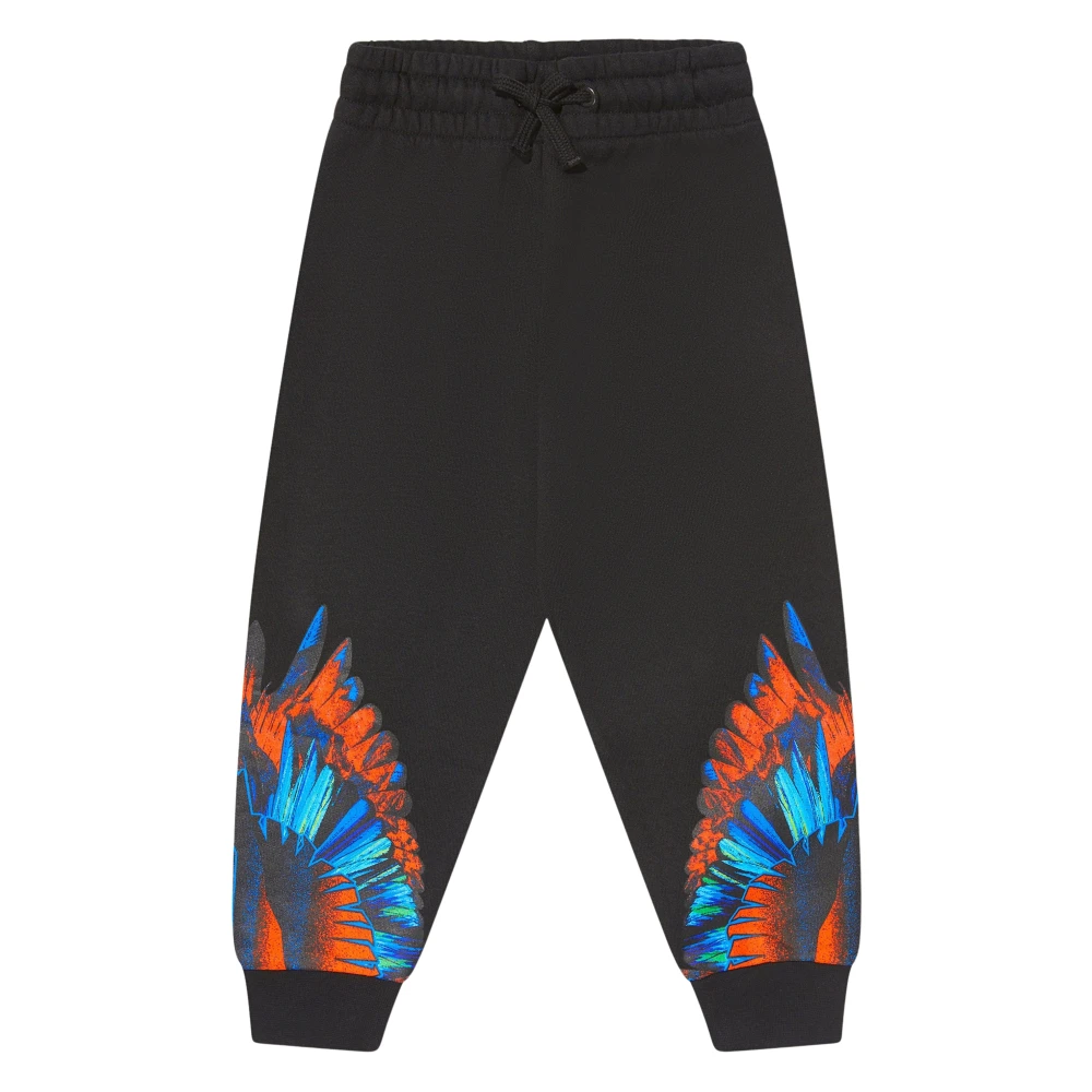 Marcelo Burlon Boys Black Travel Wings Joggers - Sweatpants - 12 Y - Kids