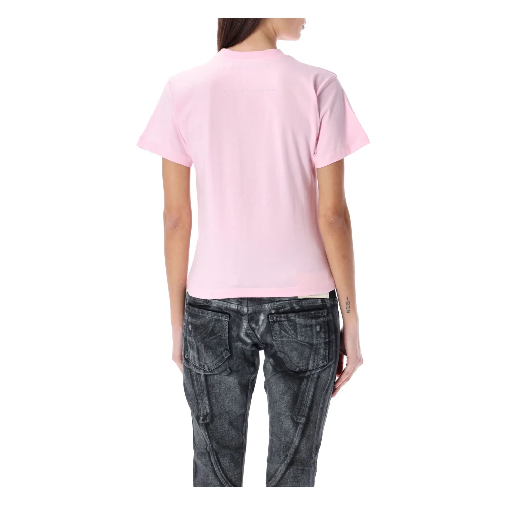 Ottolinger Skull Print Slim-Fit T-Shirt Pink Dames