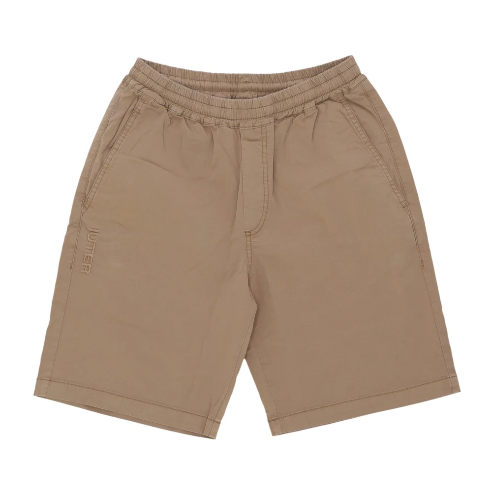 Iuter Uomo Marrone Earth Jogger Shorts