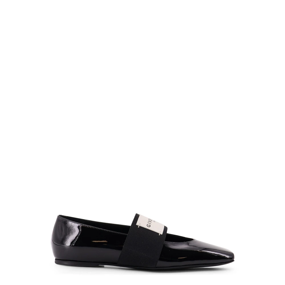 Givenchy Women's Black Sliced Square Ballerinas - Ballerina Shoes - 3 Uk - Shoes