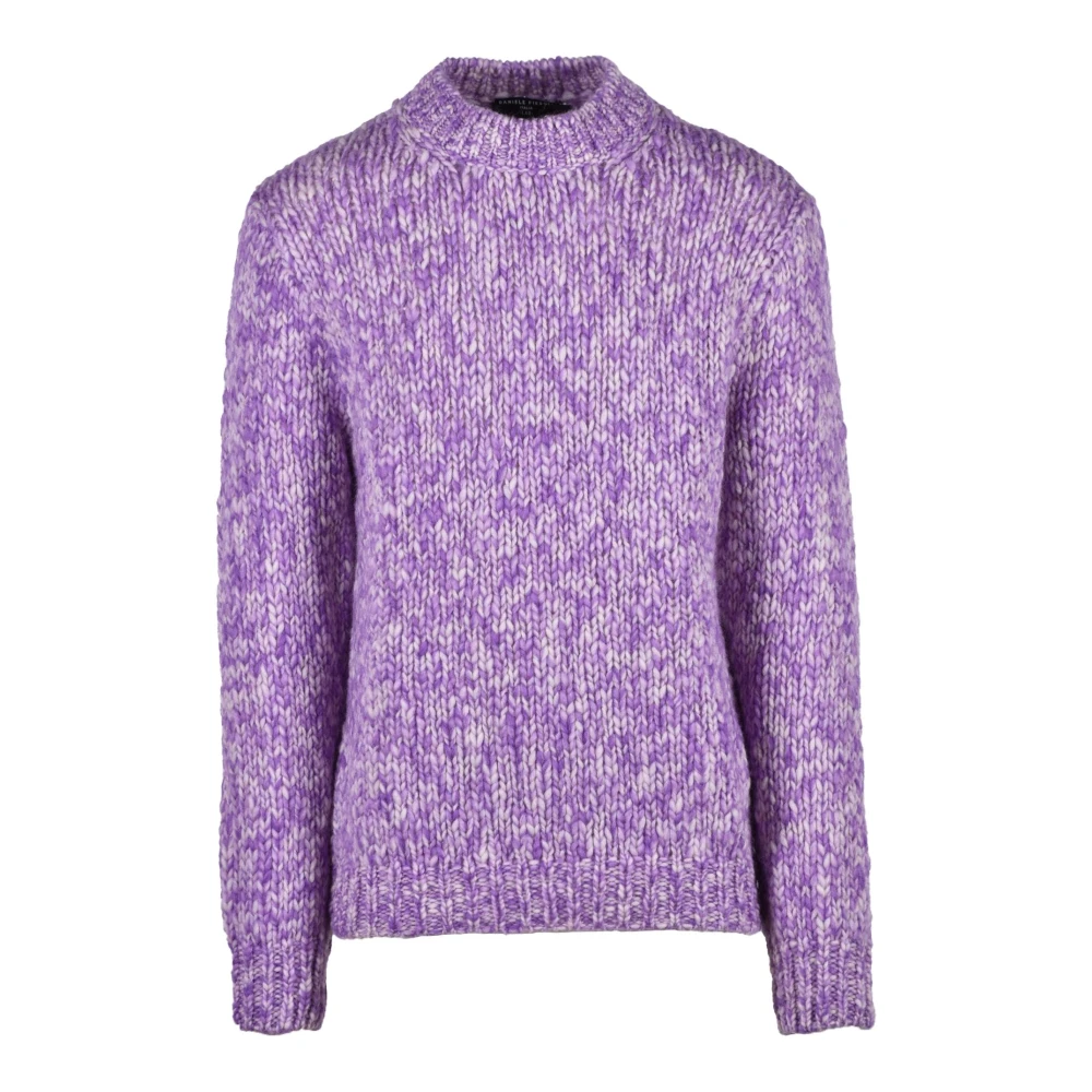 Daniele Fiesoli Wollen Gebreide Trui Purple Heren