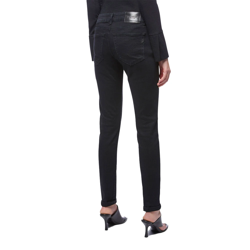 Dondup Super Skinny Fit Jeans voor vrouwen Black Dames