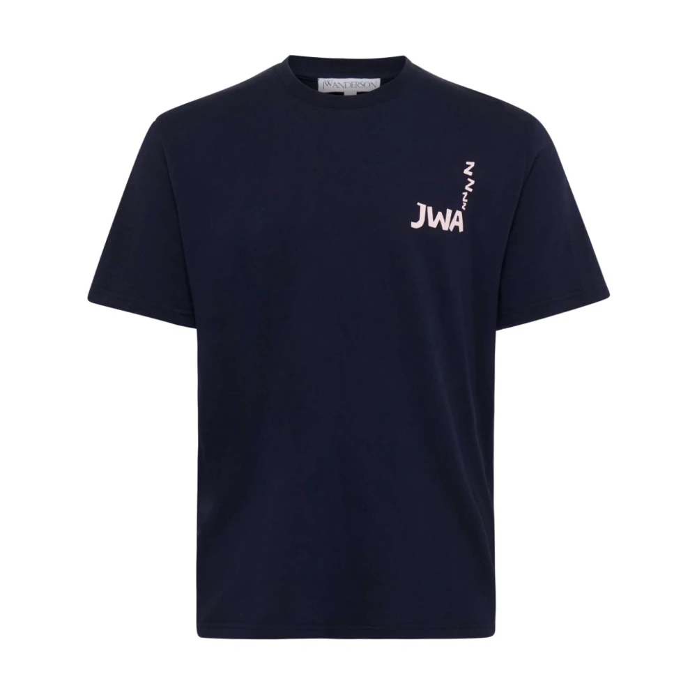 Jw Anderson Men's Blue Back Print T-Shirt - T-Shirts - L - Tops