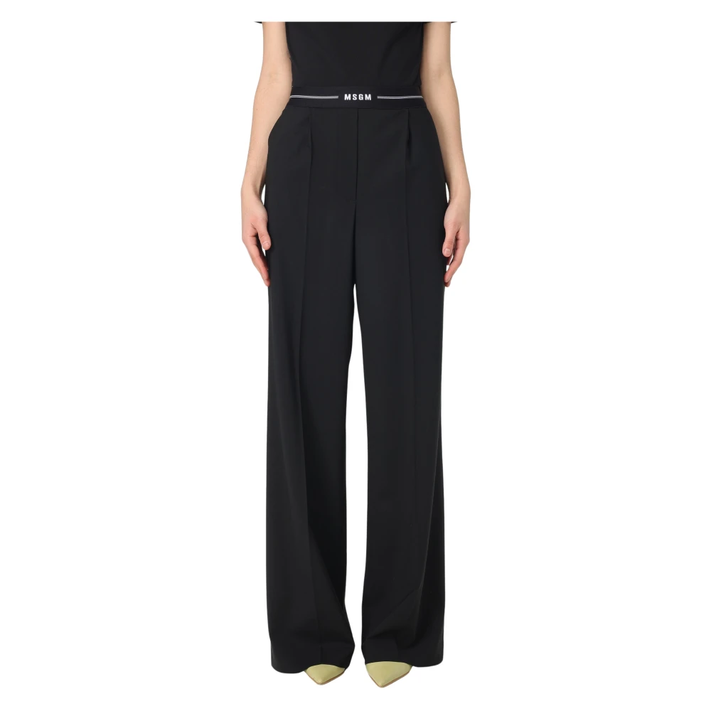 Trousers > Wide Trousers - - Msgm - Modalova