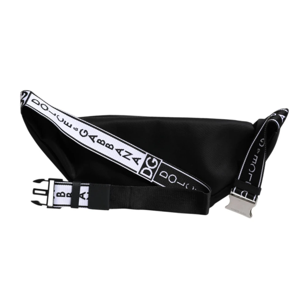 Dolce & Gabbana Verstelbare Band Logo Heuptas Zwart Black Heren