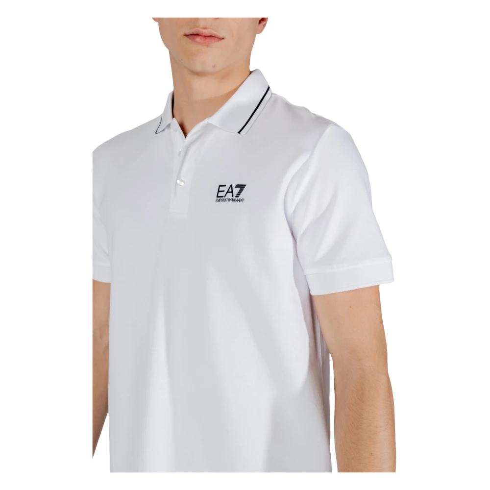 Emporio Armani EA7 Polo Korte Mouw Lente Zomer Collectie White Heren