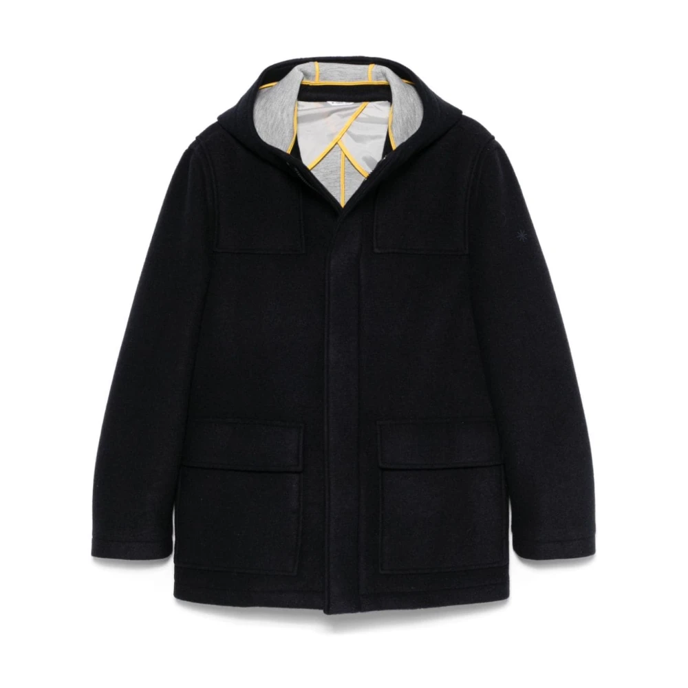 Manuel Ritz Blauwe Hoodie met Ritssluiting Blue Heren