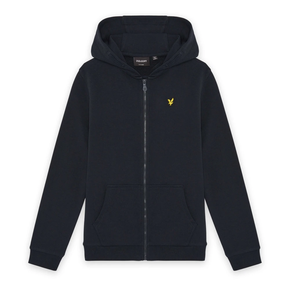 Lyle & Scott Blue Mid Layers Zip Through Hoodie - Male - Kids Sweatshirts - 10 Y - Kids