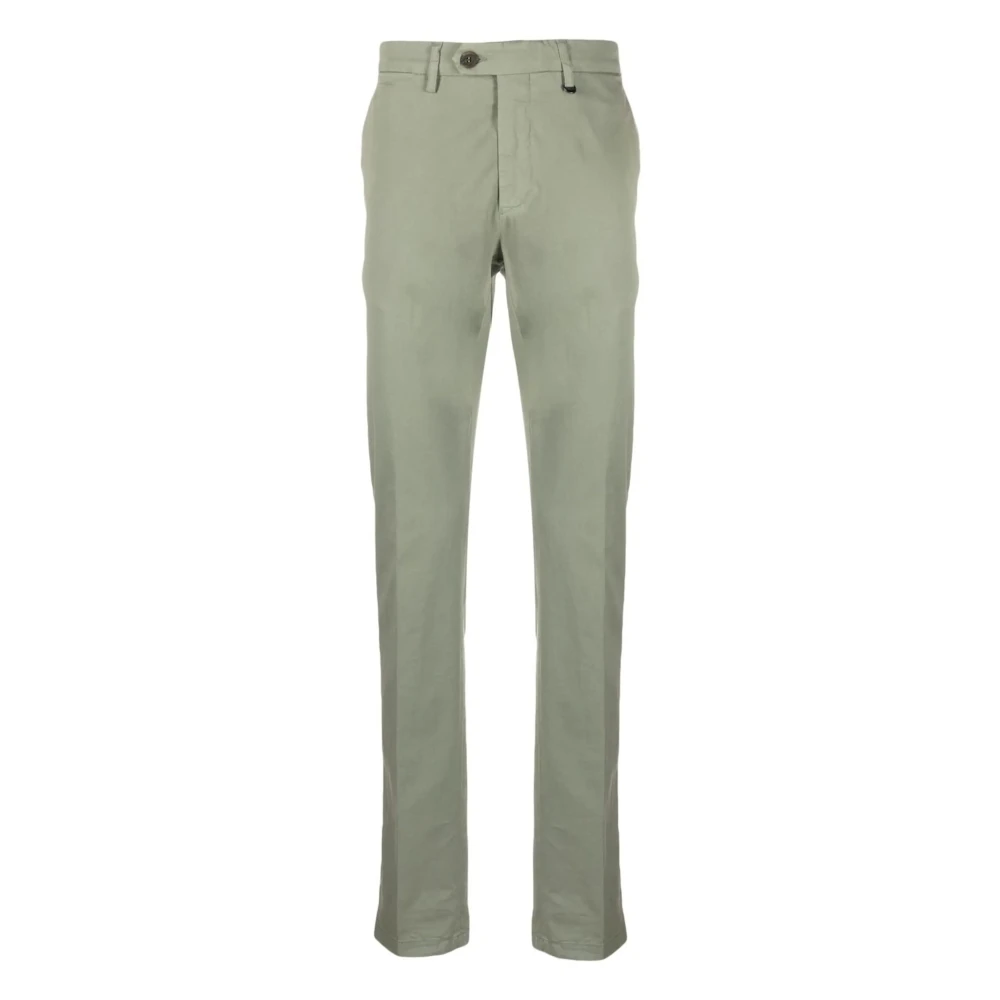 Canali Katoenen Broek met Zakken Green Heren