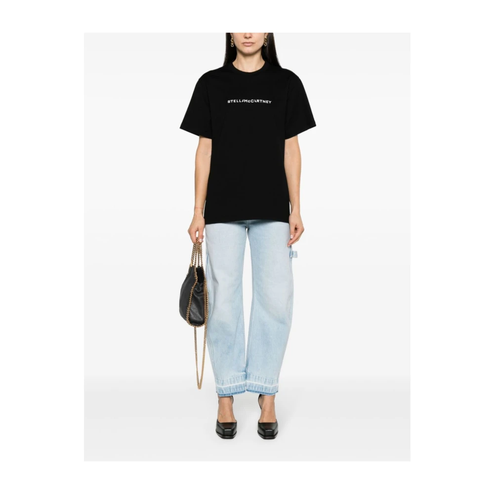 Stella Mccartney Iconische Logo Print T-shirt Black Dames