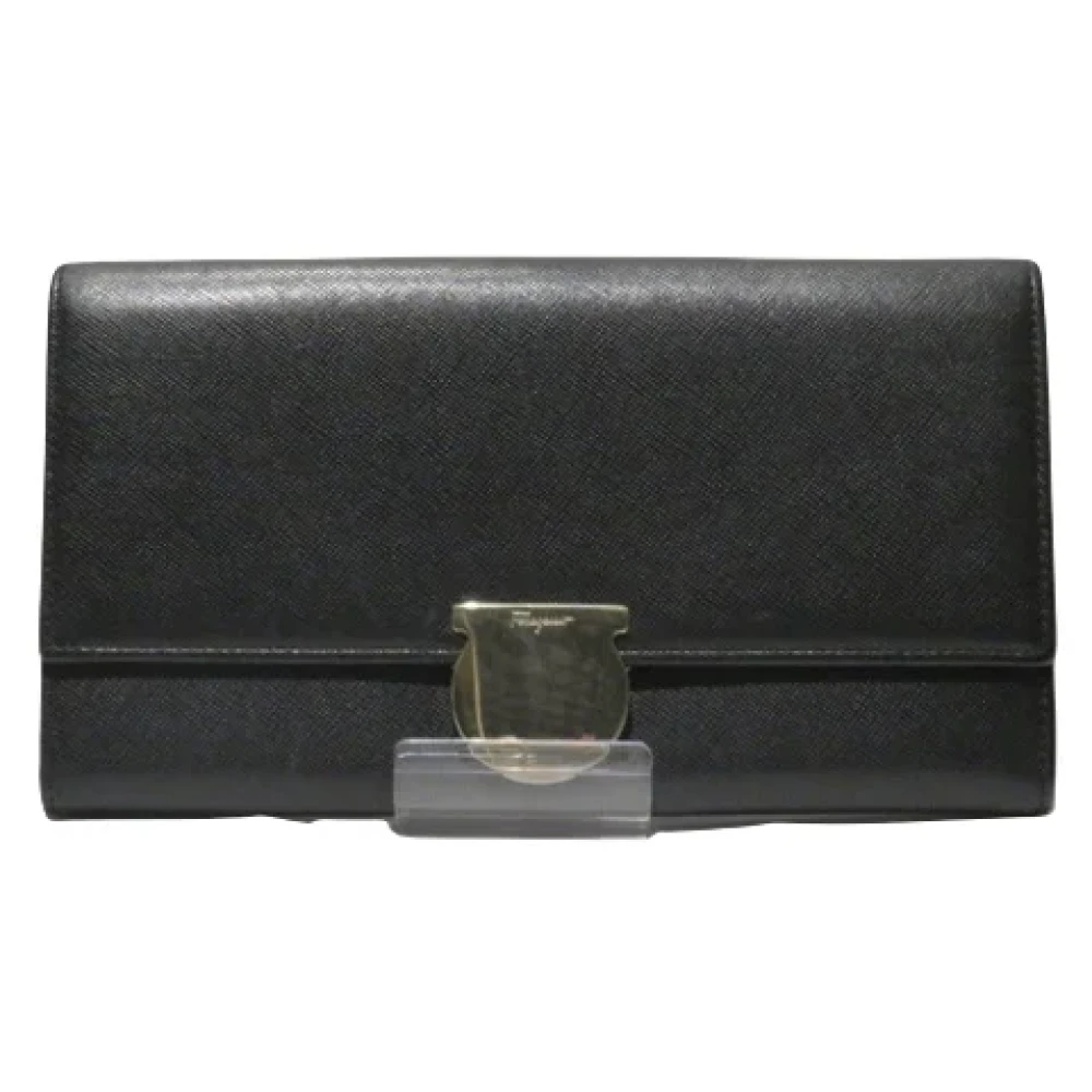 Salvatore Ferragamo Pre-owned Leather wallets Black Dames