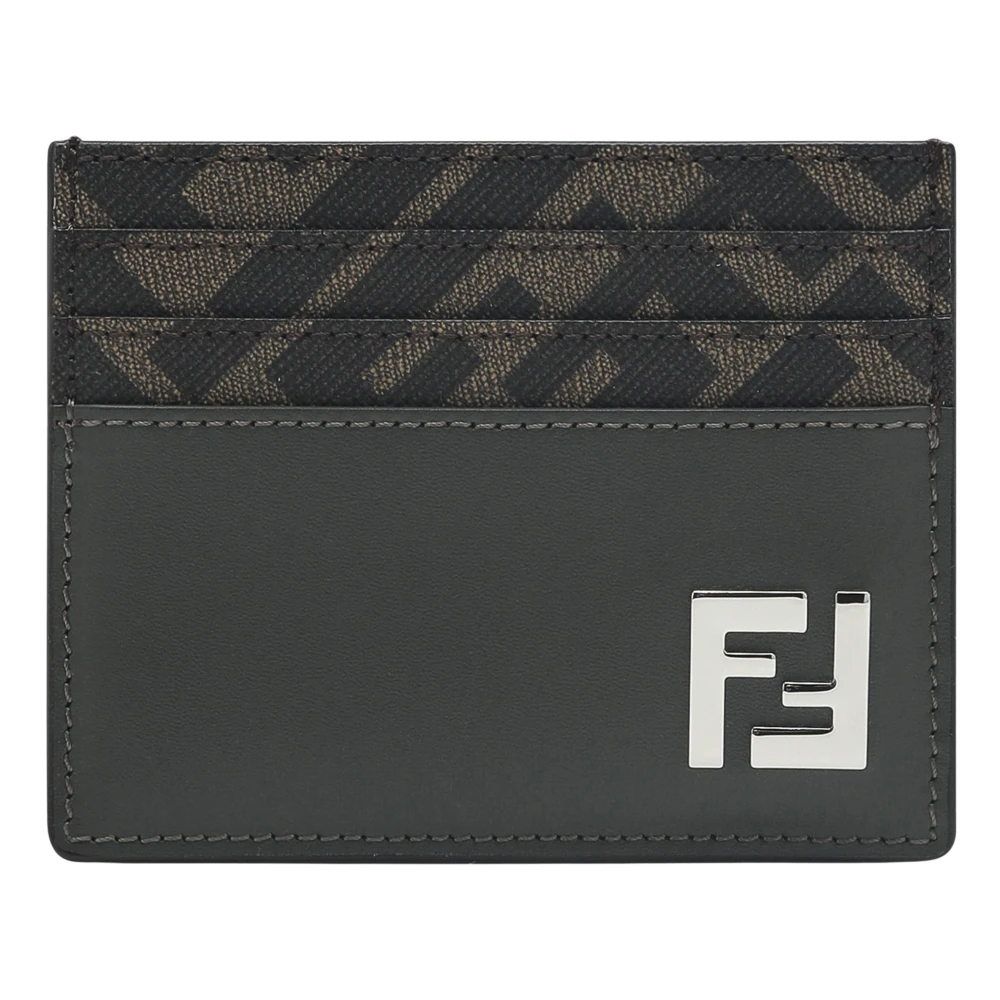 Fendi Creditcardhouder Portemonnee Gray Heren