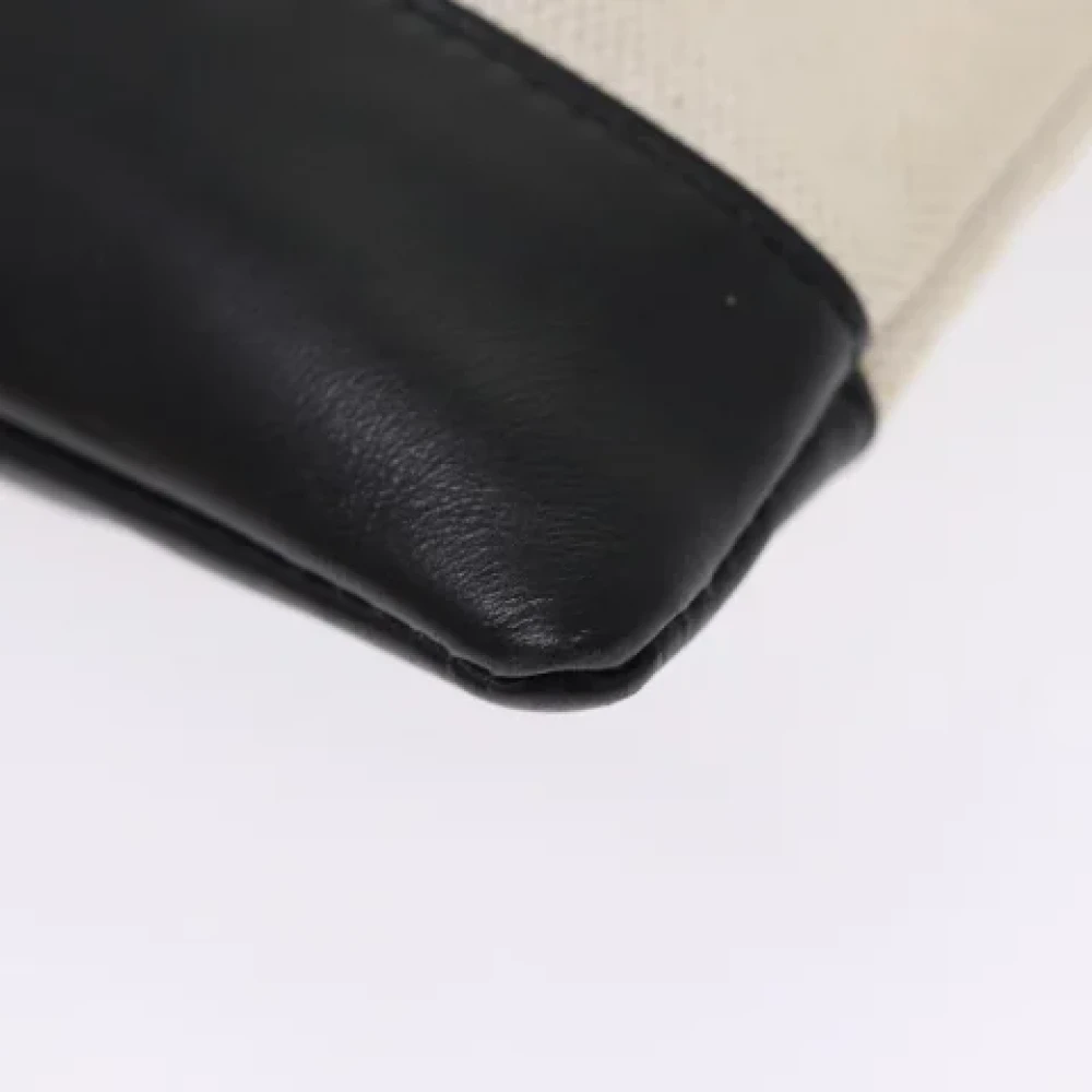 Balenciaga Vintage Pre-owned Canvas clutches Beige Dames