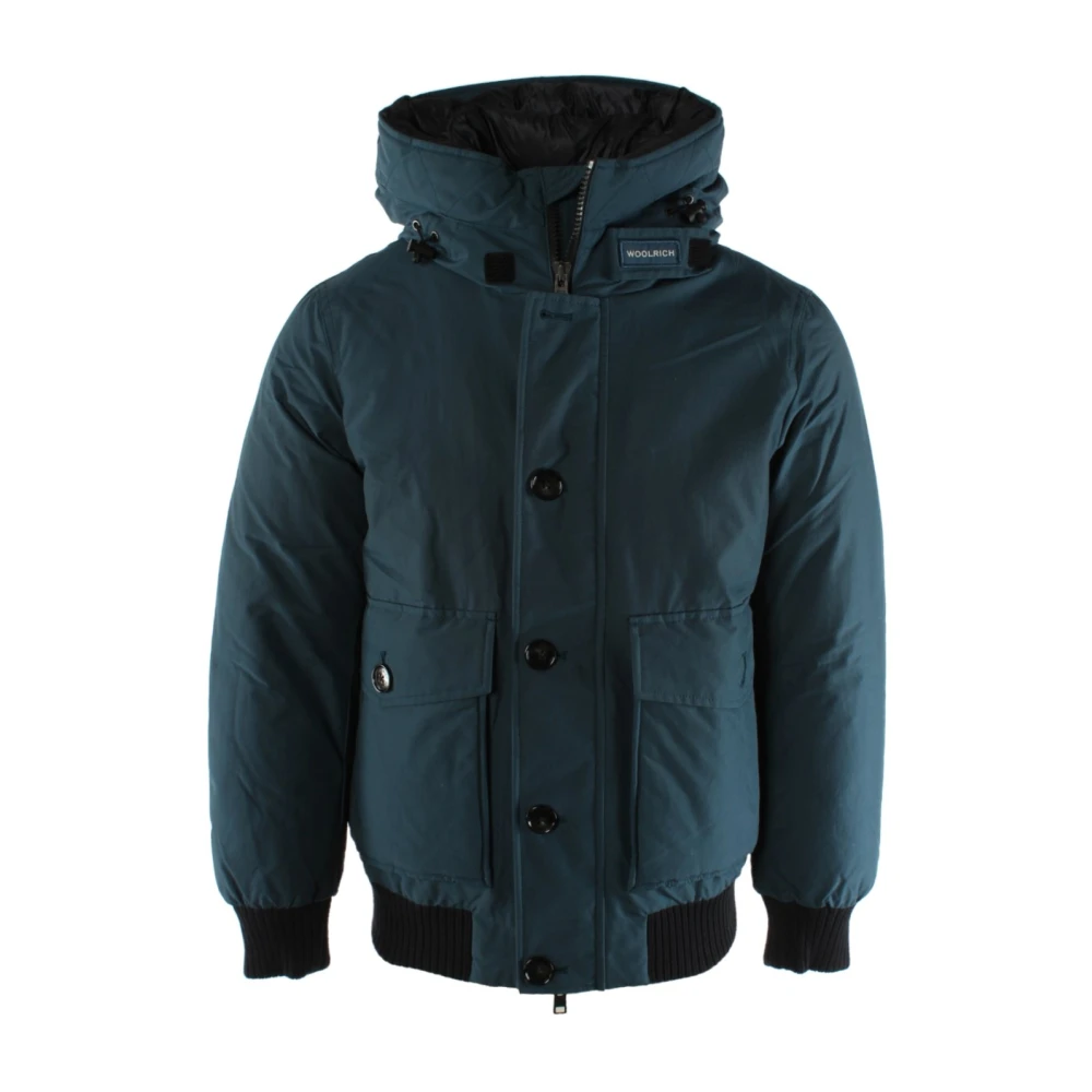 Woolrich Men's Blue Polar Bomber Jacket For