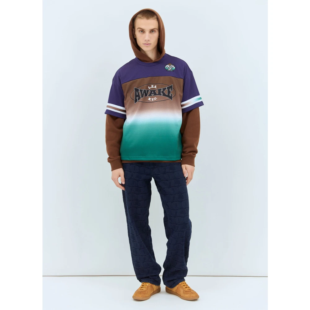 Awake NY Grafisch Logo Mesh Voetbalshirt Multicolor Heren
