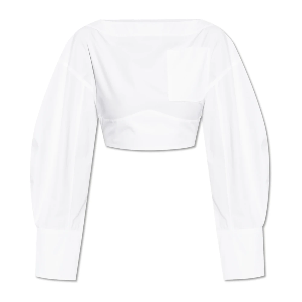 Jacquemus Witte Top met Stijl 'LE Haut Casaco' White Dames