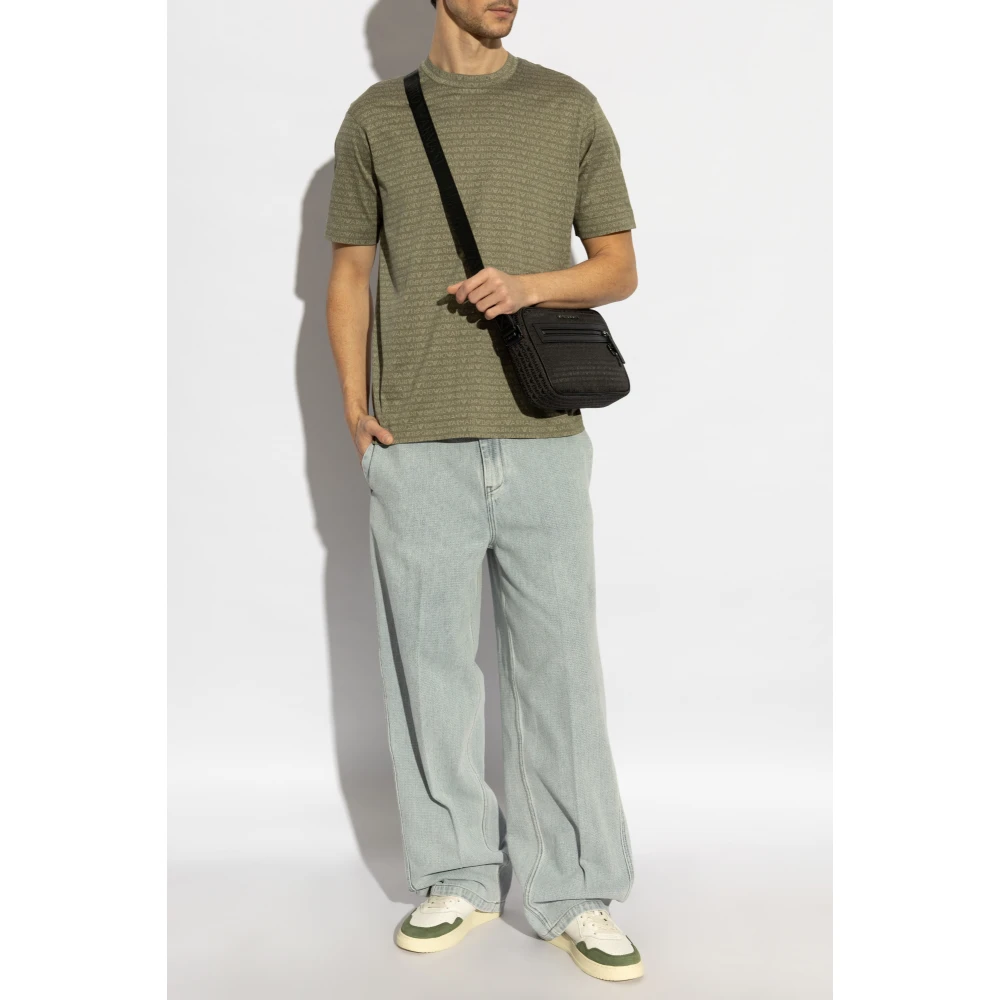 Emporio Armani T-shirt met logo Green Heren