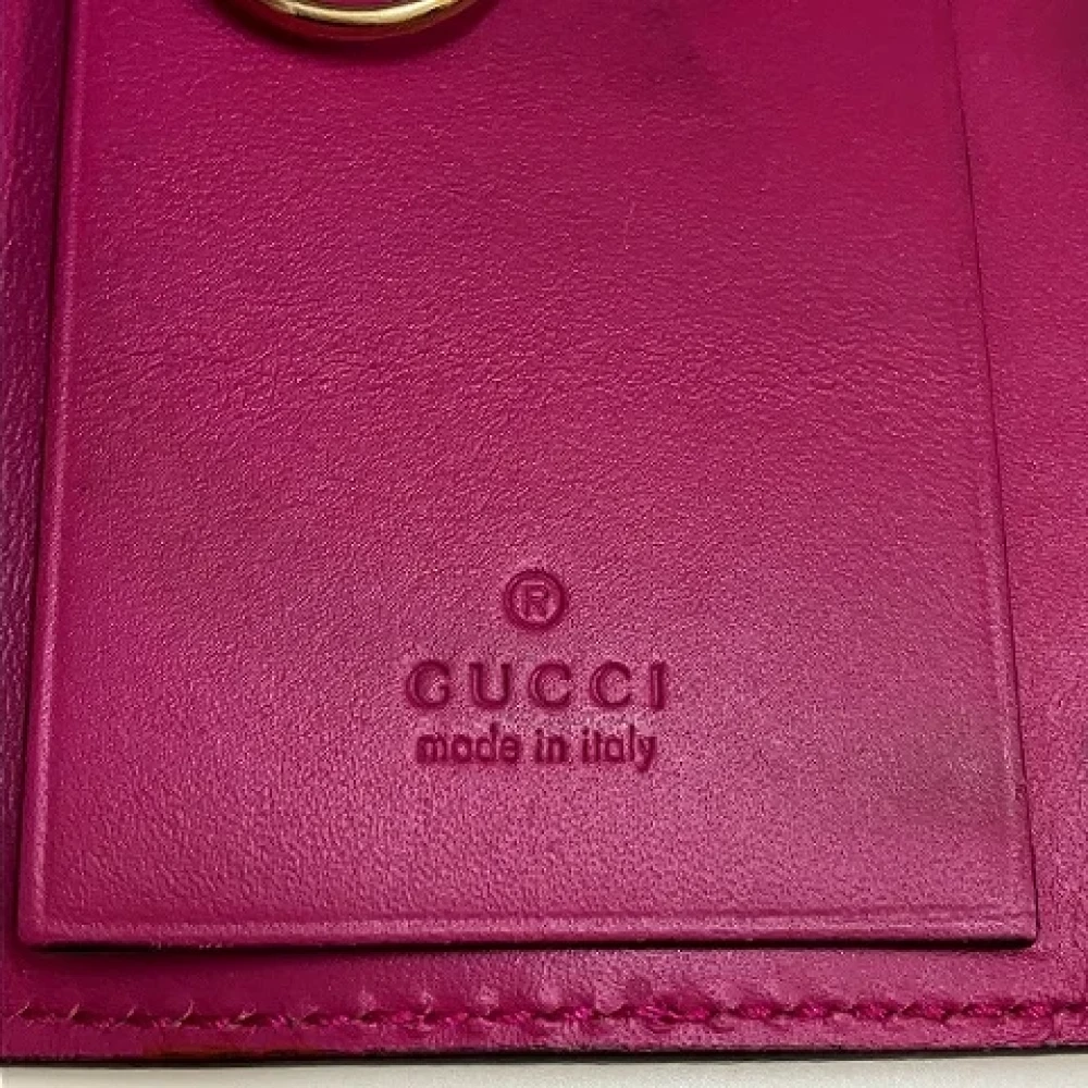 Gucci Vintage Pre-owned Leather key-holders Pink Dames