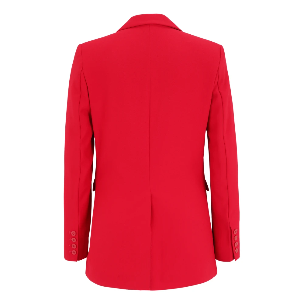 Vera Mont Lang blazer met zakken Red Dames