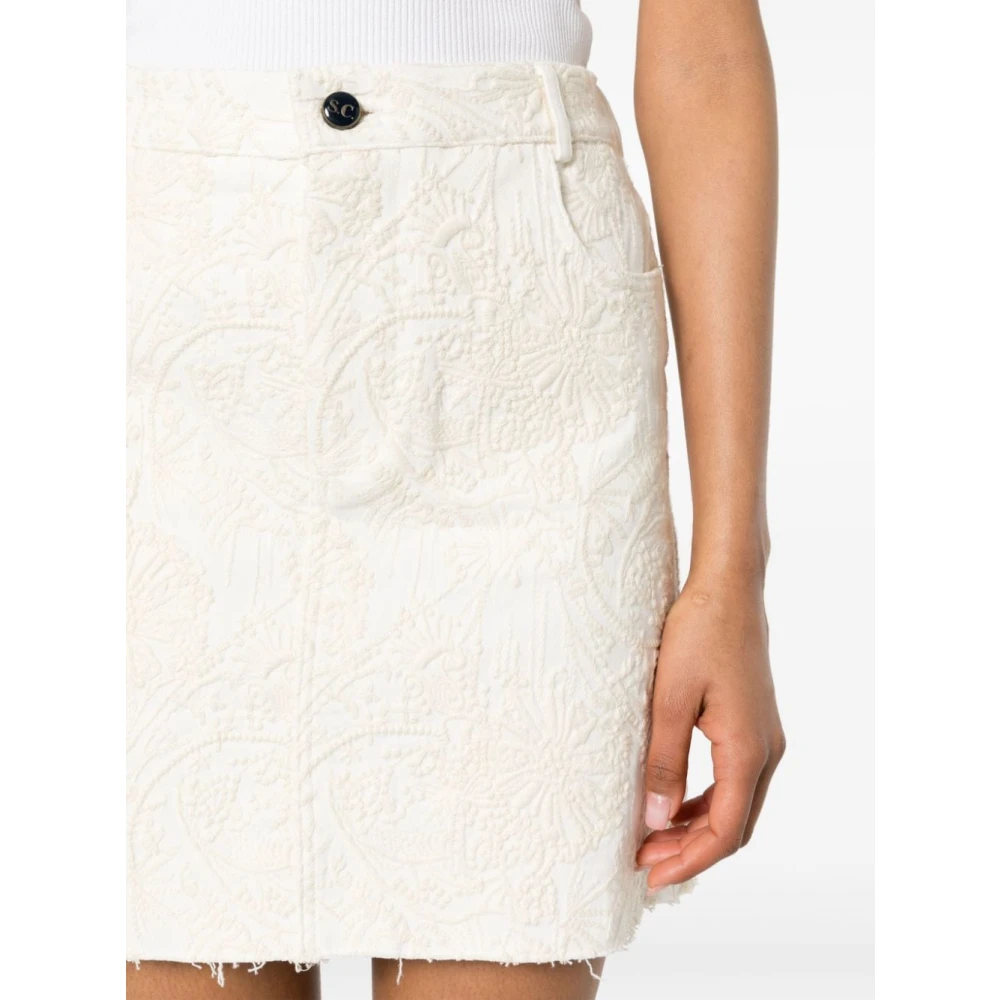 Semicouture Short Skirts White Dames