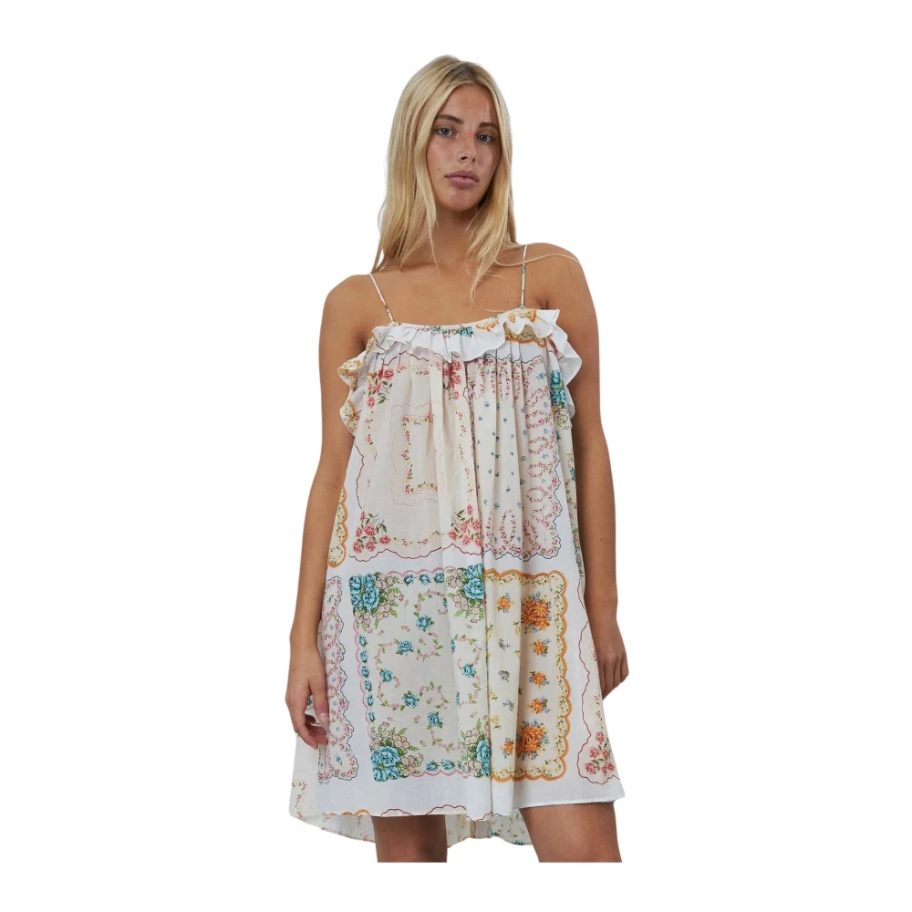 Stella Nova Gedrukte Mini Jurk met Spaghettibandjes Multicolor Dames