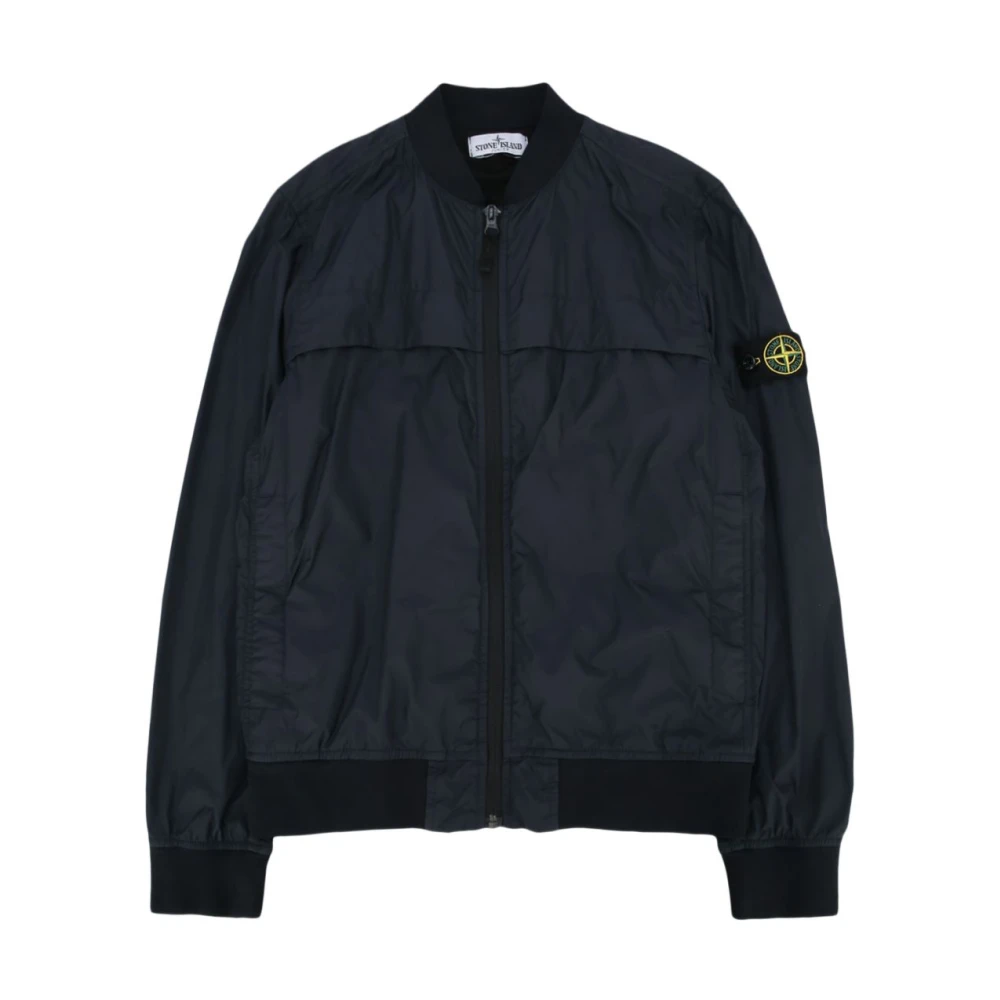 Stone Island Blue Light Jackets, Male, 6 Y, Coats