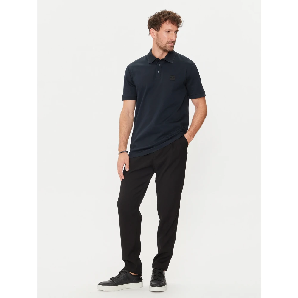 Hugo Boss Blauwe Polo T-shirts en Polos Blue Heren