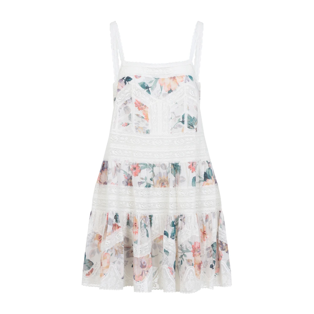 Zimmermann Bloemen Kant Mini Jurk Multicolor Dames